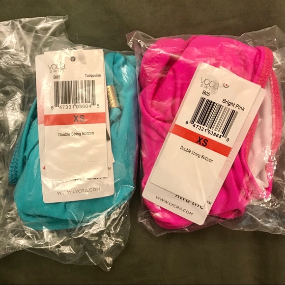 NWT Voda Swim Double String Bikini Bottom XS - Picture 5 of 5